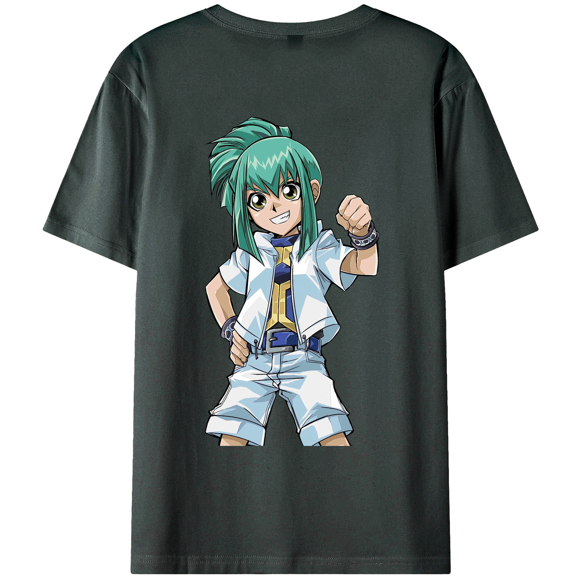 （画像用） 遊☆戯☆王 Yu-Gi-Oh! 綿100％ メンズ半袖Tシャツ（バックプリント） 通気性